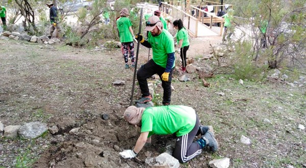 40 jóvenes voluntarios, provenientes de las regiones de  Valparaíso, Magallanes, Los Ríos y Aysén, trabajaron en el mejoramiento de la infraestructura y la conservación de la flora y fauna del Parque Nacional La Campana.