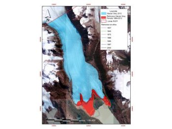 Retroceso de glaciares en el Parque Nacional Torres del Paine en el periodo 1984-2012